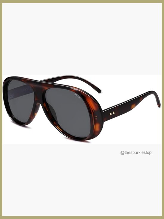 Polarized Oversized Aviator Sunglasses with UV400 Protection main image 7